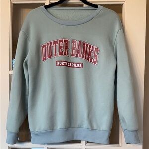 Outer Banks North Carolina Women's Sweatshirt in green size Small-Medium